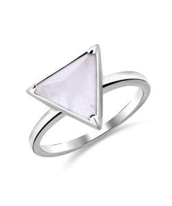 Rose Quartz Silver Rings NSR-2382-RQ